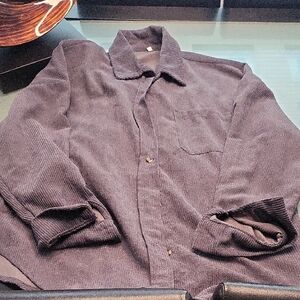 Dark Blue Corduroy Shirt